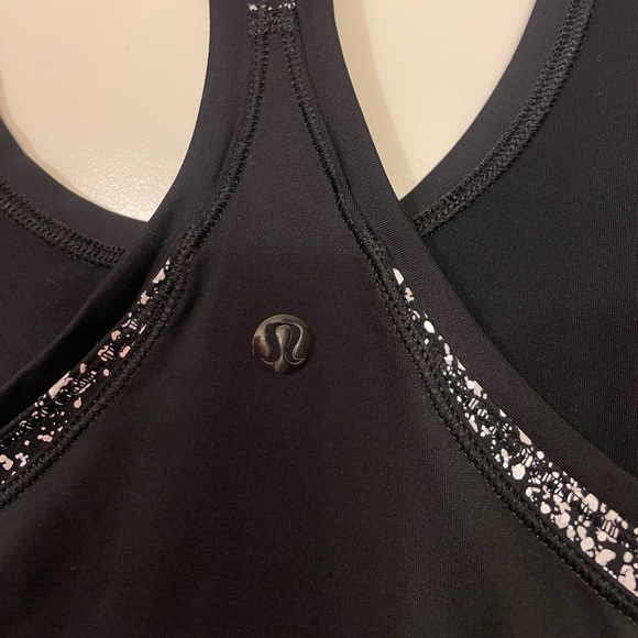 Lululemon Black Speckle Tank (Full Length) - Picture 4 of 8